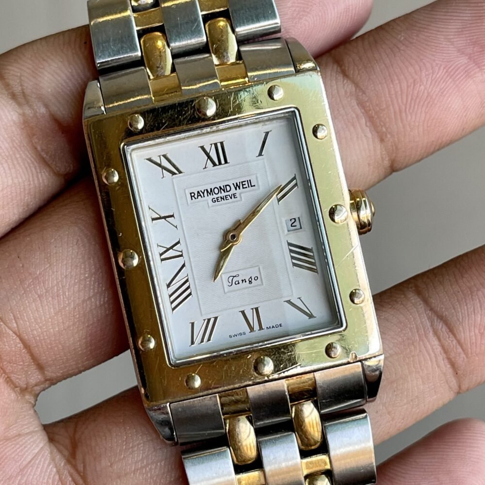 RAYMOND WEIL Tango 5381 Two-Tone Tank Quartz Swiss Mens