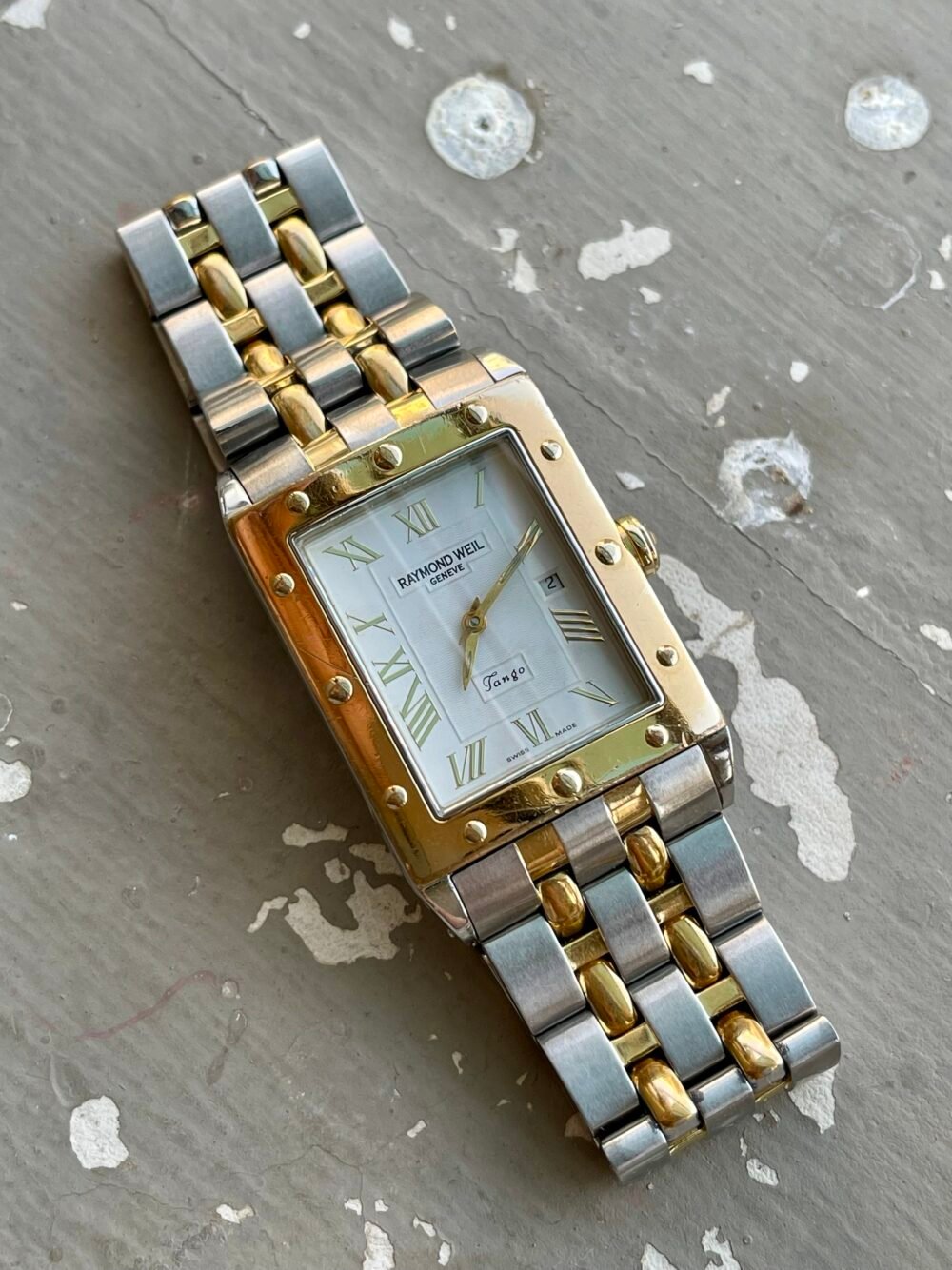 RAYMOND WEIL Tango 5381 Two-Tone Tank Quartz Swiss Mens – photo 5