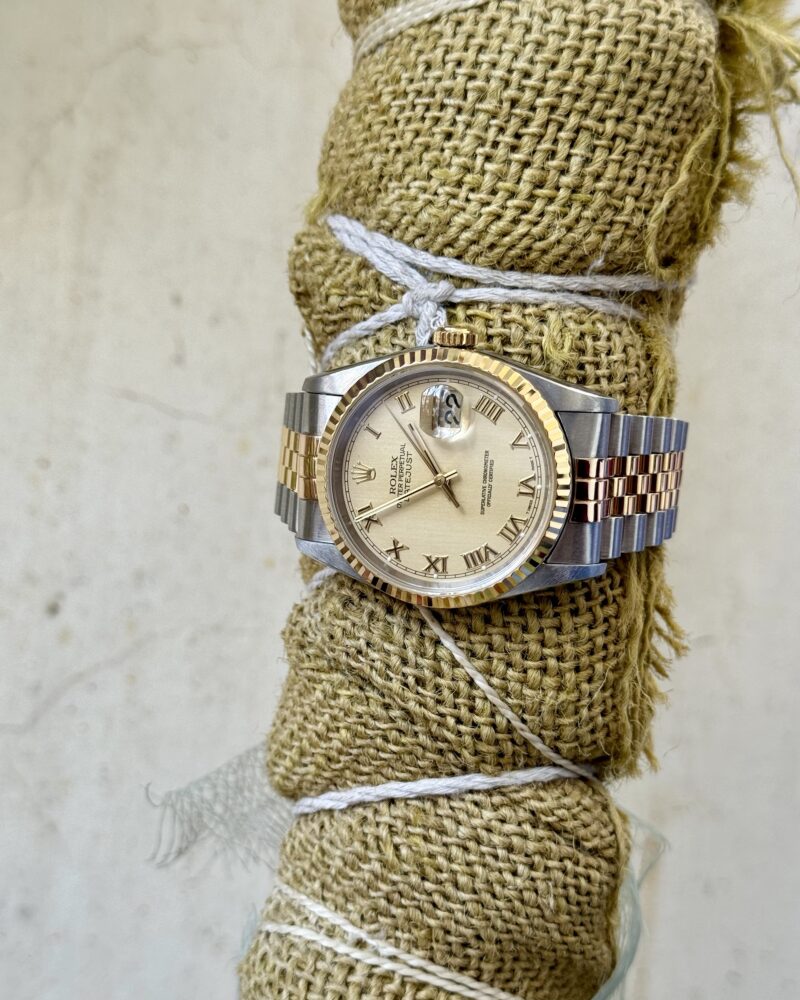 ROLEX Datejust 16233 Gold Steel Swiss Mens - Image 2