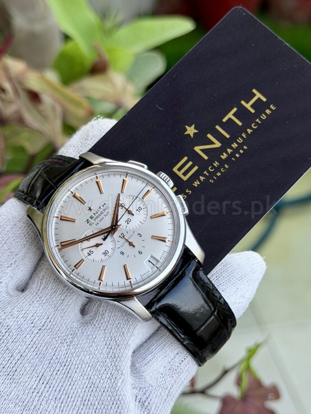 ZENITH Captain Chronograph El Primero 03.2110.400 Silver Dial 42mm Automatic Swiss Mens – photo 3