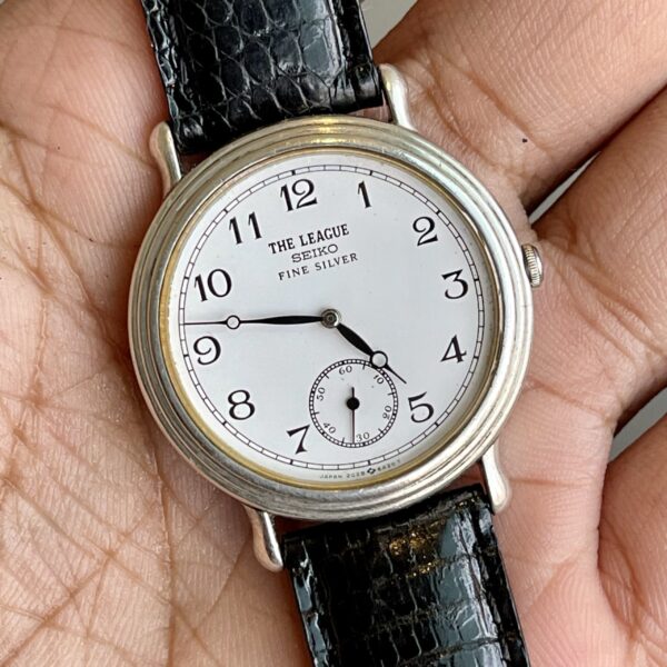 SEIKO League 1987 Vintage 34mm Fine Silver Quartz Japan Unisex
