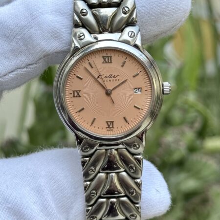 KOLBER Rare Salmon Swiss Quartz Mens