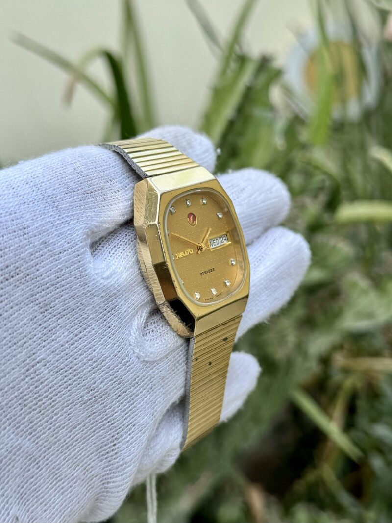 RADO Voyager Gold Plated Diamond Dial Swiss - Image 3