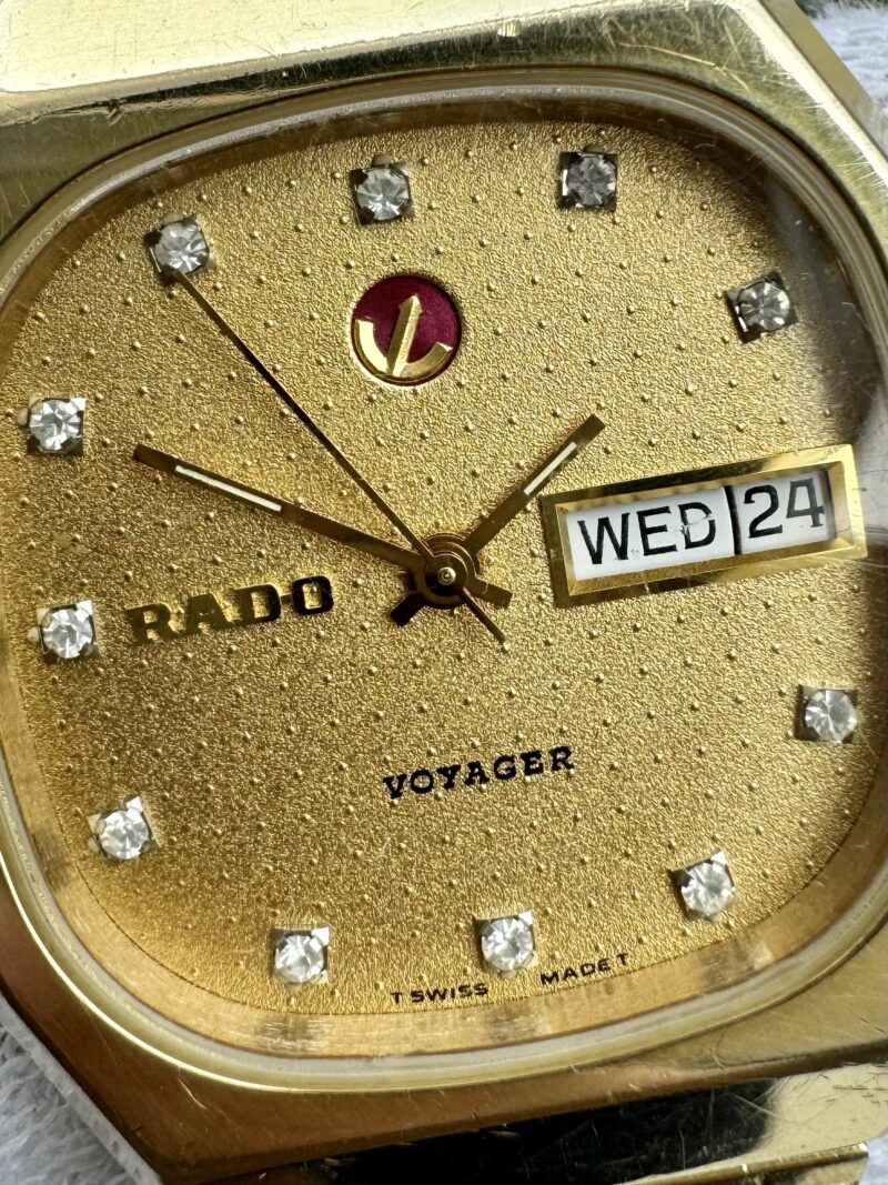 RADO Voyager Gold Plated Diamond Dial Swiss - Image 2