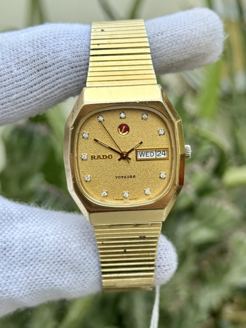 RADO Voyager Gold Plated Diamond Dial Swiss