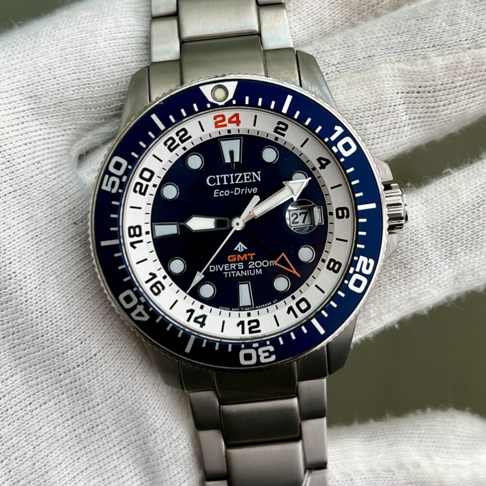 CITIZEN Eco-Drive Titanium BJ7111-86L Blue Dial Japan Mens