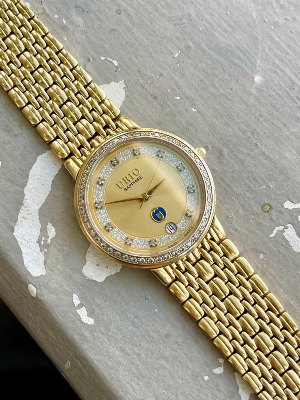 URIO Swiss Quartz Unisex Sapphire Gold Plated – photo 5