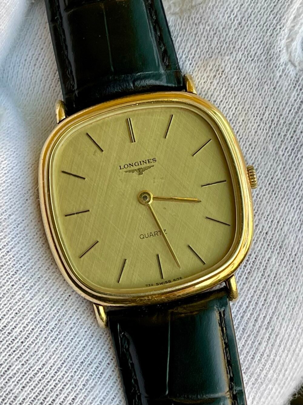 LONGINES Quartz Mens Textured Dial L730-2