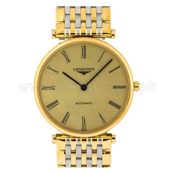 LONGINES La Grande Classique Automatic L4.908.2.31.7 Champagne Roman Dial Two-Tone Swiss Mens