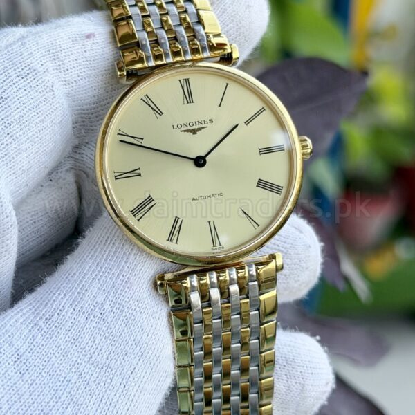LONGINES La Grande Classique Automatic L4.908.2.31.7 Champagne Roman Dial Two-Tone Swiss Mens