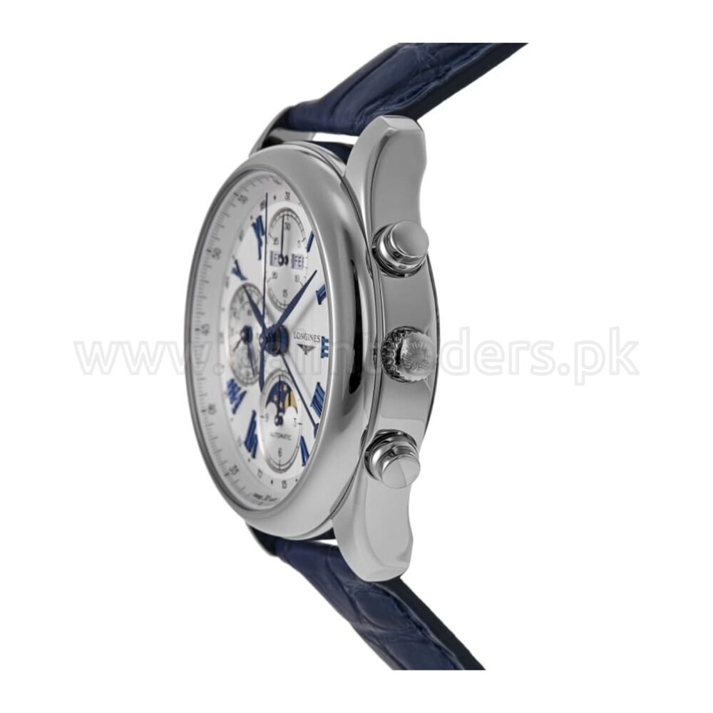 LONGINES Master Collection Chronograph Moonphase L2.773.4.71.2 Silver Dial Automatic Swiss Mens – photo 3
