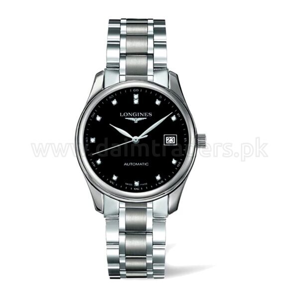 LONGINES Master Collection L2.518.4.57.6 Black Diamond Dial 36mm Automatic Swiss Mens