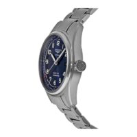 Longines Spirit L3.810.4.93.6 40mm blue dial - side view