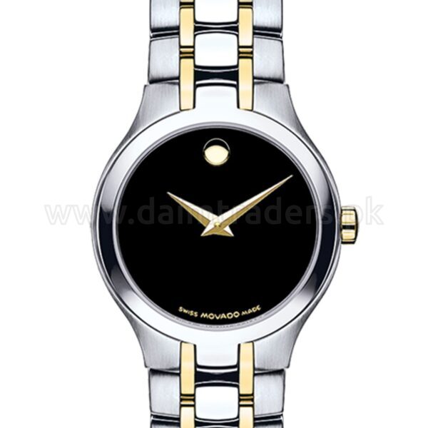 MOVADO Collection Museum 0606959 Black Dial Two-Tone 26mm Quartz Swiss Ladies