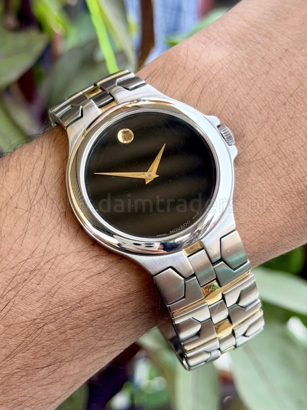 MOVADO Delphino 97.G2.1893 Black Museum Dial Two-Tone Quartz Swiss Mens – photo 2