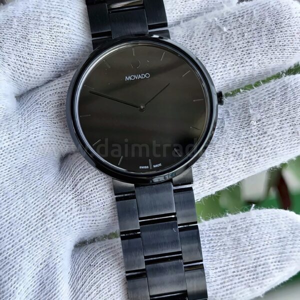 Movado Infinio 0607710 Black PVD Quartz Swiss Mens
