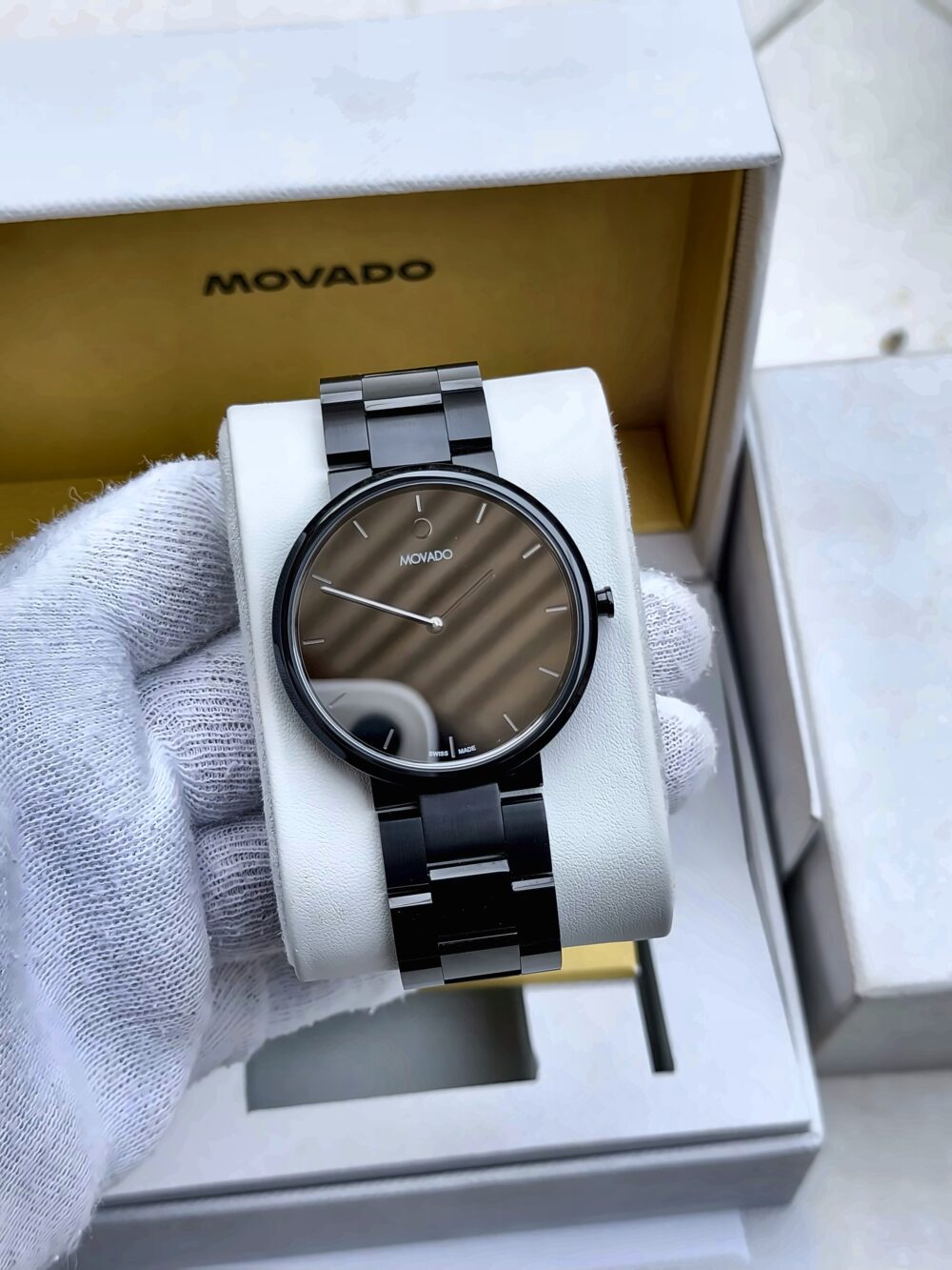 Movado Infinio 0607710 Black PVD Quartz Swiss Mens – photo 3