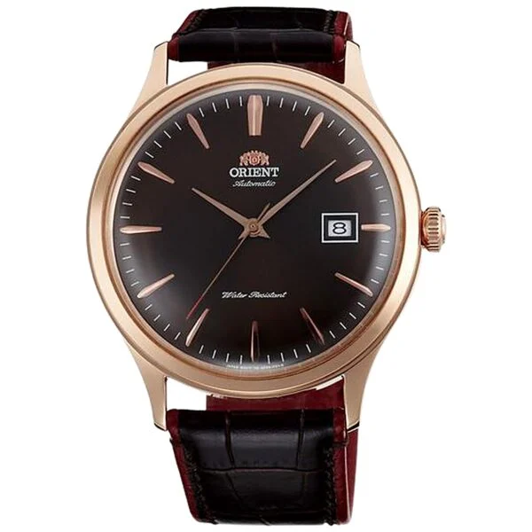 ORIENT Bambino Version 4 FAC08001T0 Brown Dial Rose Gold-Tone 42mm Automatic Japan Mens
