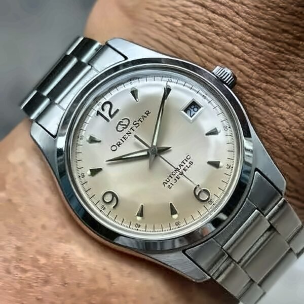 ORIENT STAR Automatic WZ0011ER Ivory Dial Date Japan Mens
