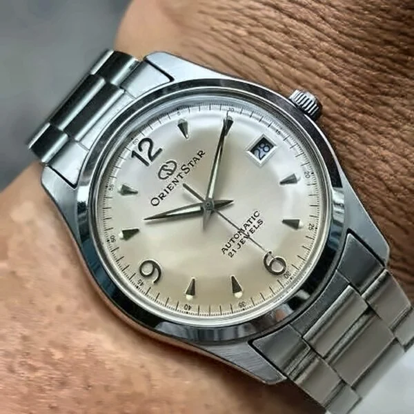 ORIENT STAR Automatic WZ0011ER Ivory Dial Date Japan Mens