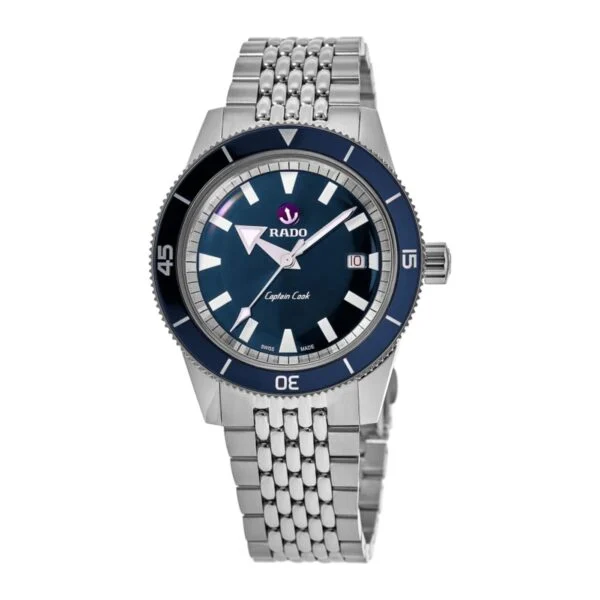 RADO Captain Cook Automatic R32505203 Blue Dial 42mm Swiss Mens