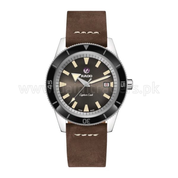 RADO Captain Cook Automatic R32505305 Brown Dial 42mm Swiss Mens