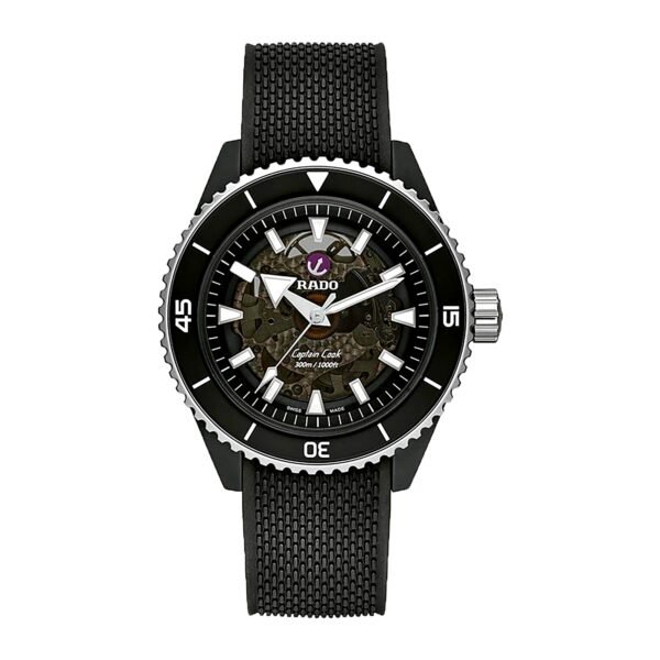 RADO Captain Cook High-Tech Ceramic R32127156 Skeleton Dial 43mm Automatic Swiss Mens