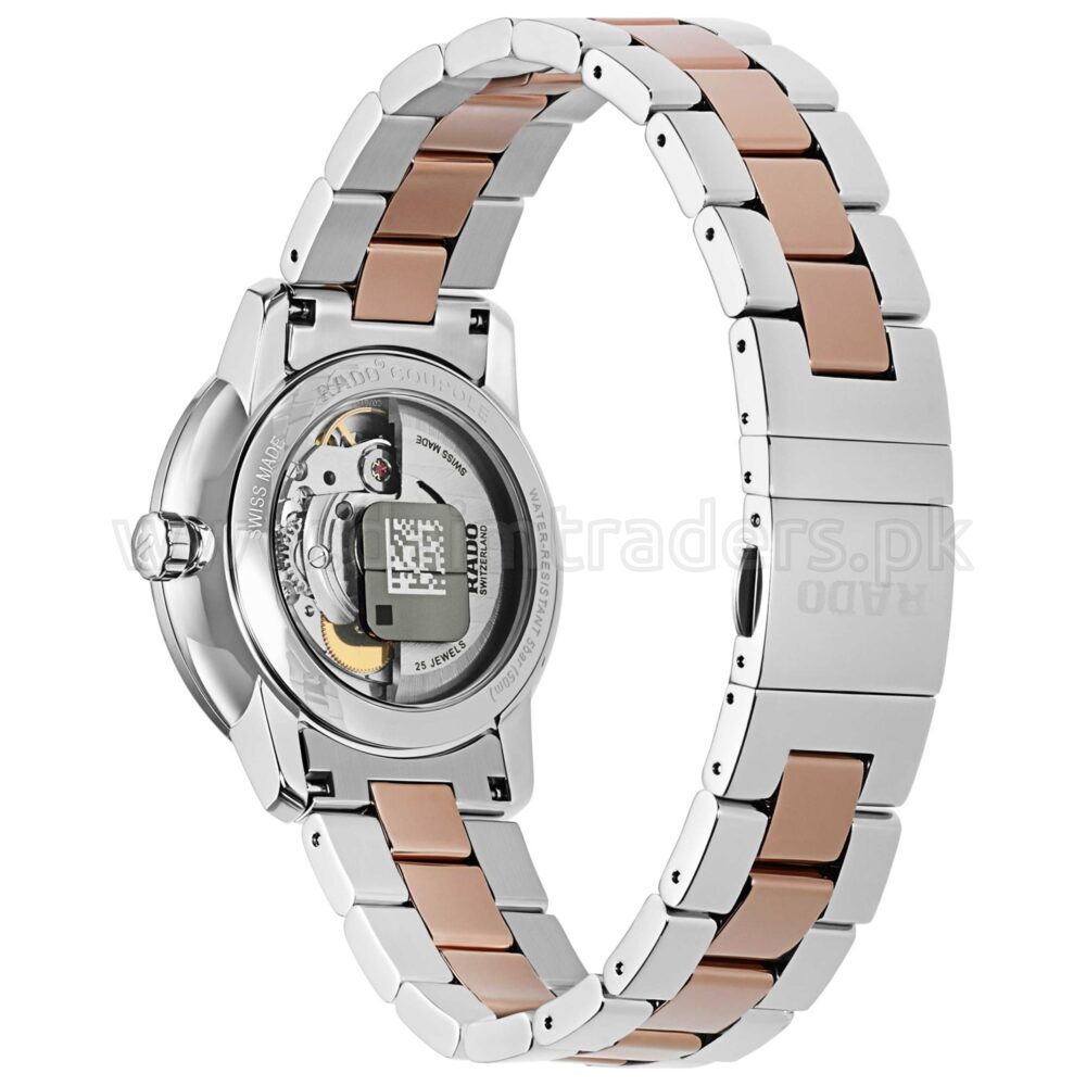 RADO Coupole Classic Automatic Diamonds R22860722 White Dial Two-Tone Rose Gold 38mm Swiss Mens – photo 2