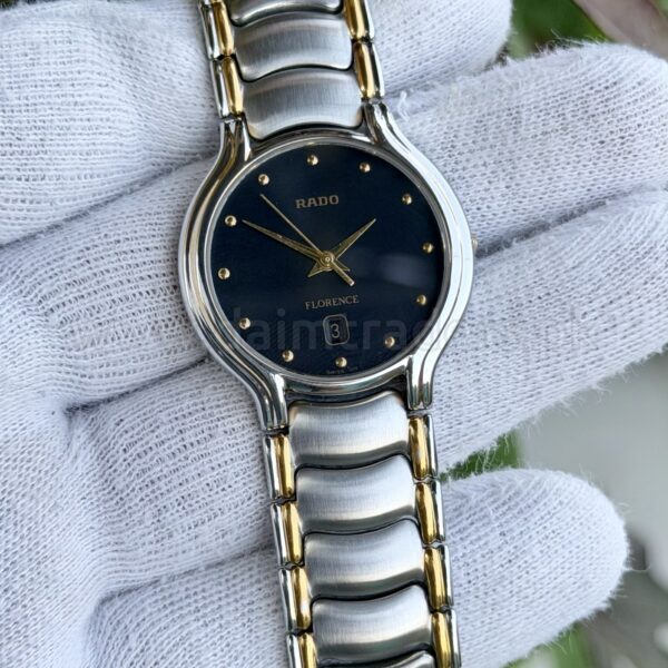 RADO Florence 129.3644.4 Black Dial Two-Tone Slim Quartz Swiss Mens