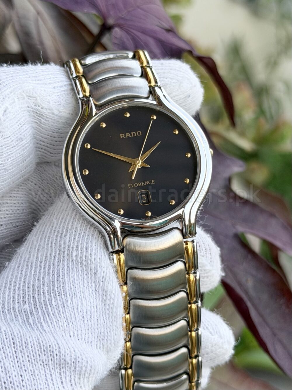 RADO Florence 129.3644.4 Black Dial Two-Tone Slim Quartz Swiss Mens – photo 2