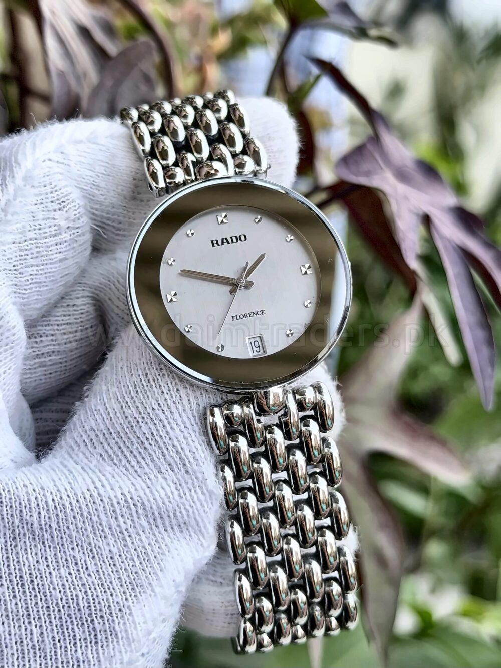 RADO Florence R48792103 Silver Dial Date Steel 35mm Quartz Swiss Mens