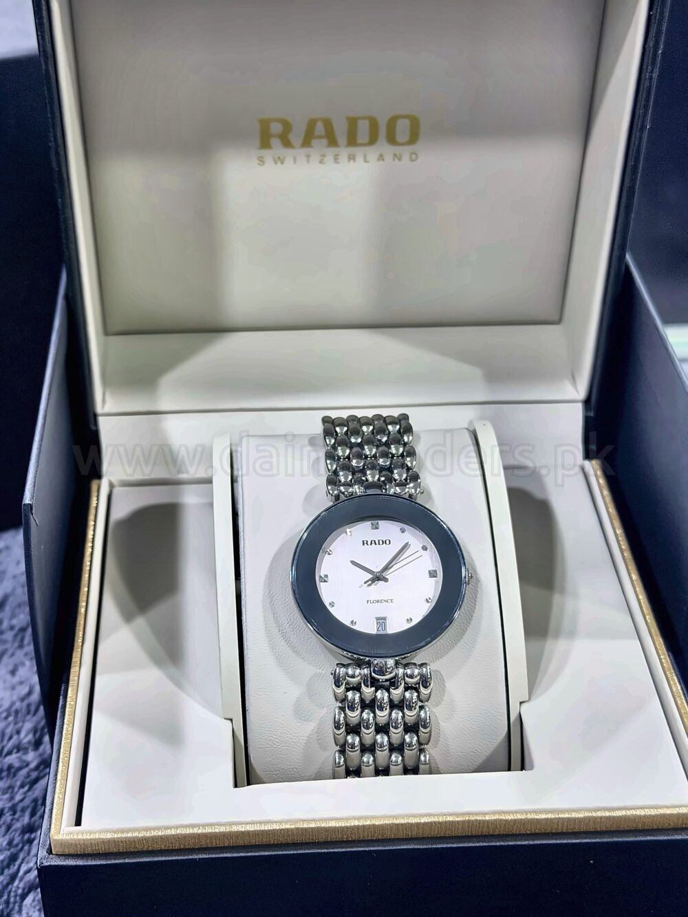RADO Florence R48792103 Silver Dial Date Steel 35mm Quartz Swiss Mens – photo 3