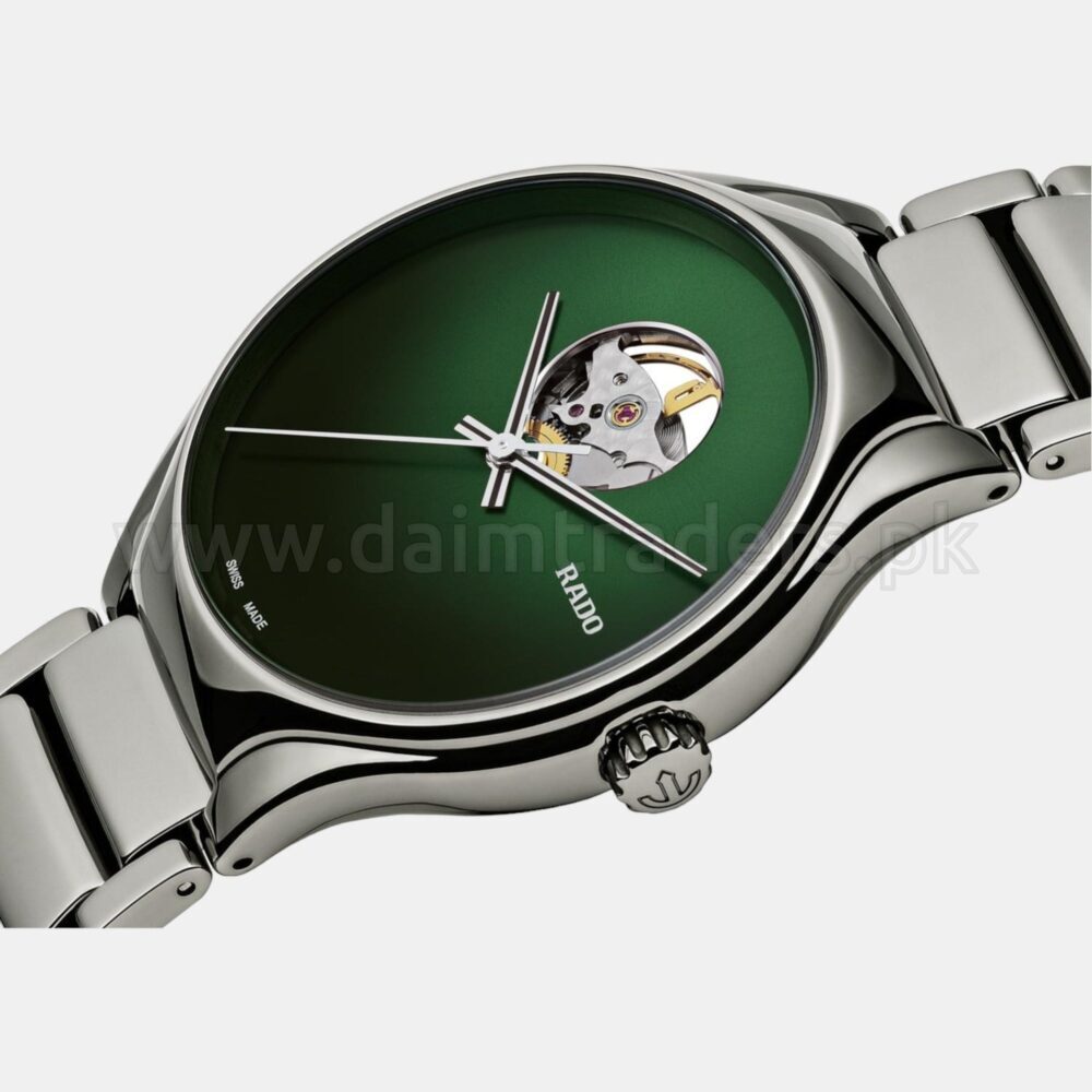 RADO True Round Secret R27108312 Green Open Heart Dial Plasma Ceramic 40mm Automatic Swiss Mens – photo 2