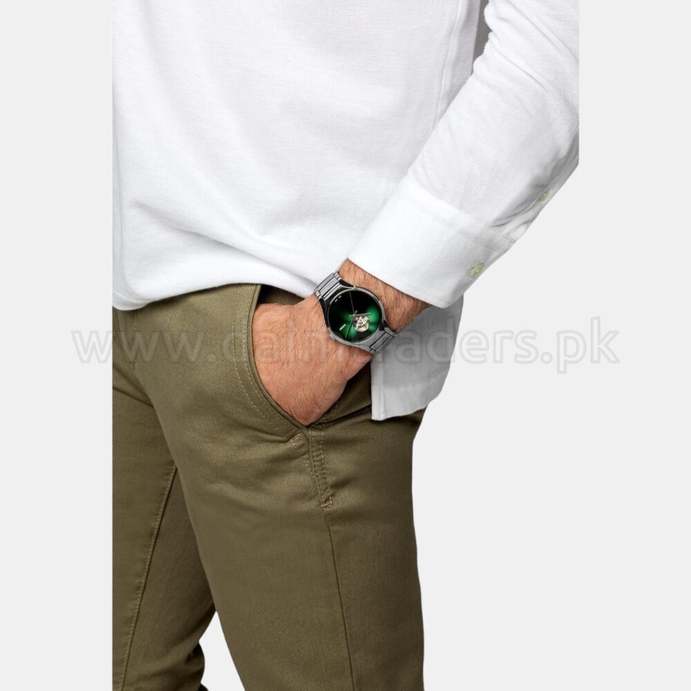 RADO True Round Secret R27108312 Green Open Heart Dial Plasma Ceramic 40mm Automatic Swiss Mens – photo 4