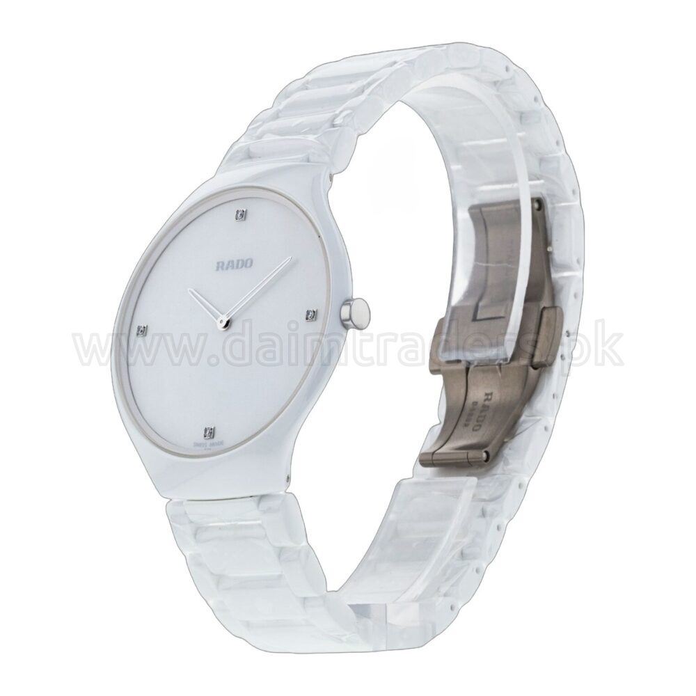 RADO True Thinline Diamonds R27957902 White Ceramic Mother of Pearl Quartz Swiss – photo 2