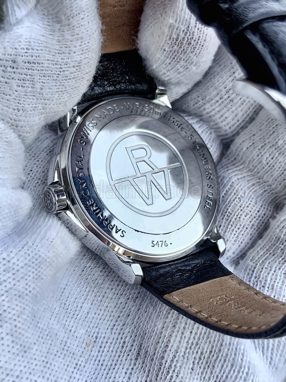Raymond Weil Tradition Big Date 5476 Black Roman Dial Quartz Swiss Mens – photo 3