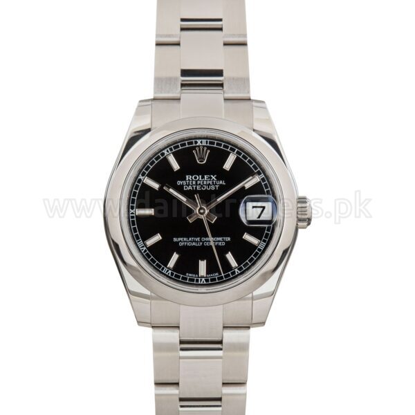 ROLEX Datejust 31 178240 Black Dial Steel Automatic Swiss Ladies