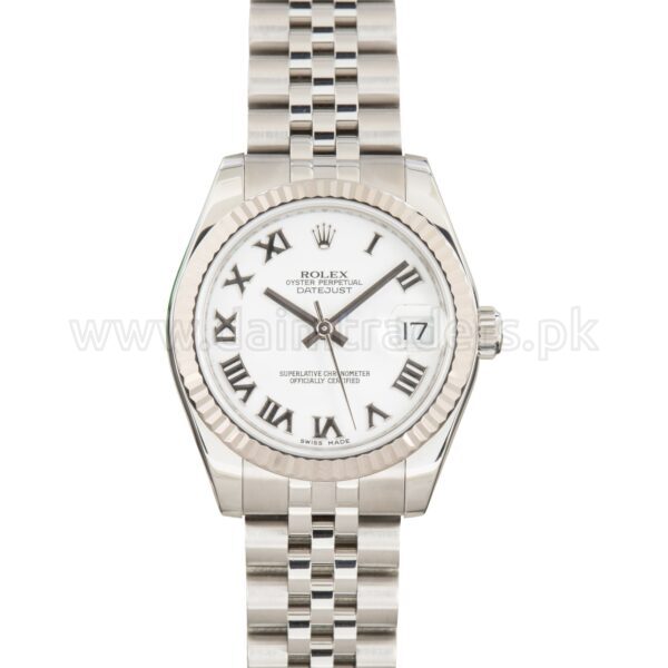 ROLEX Datejust 31 178274 White Roman Dial Steel Automatic Swiss Ladies