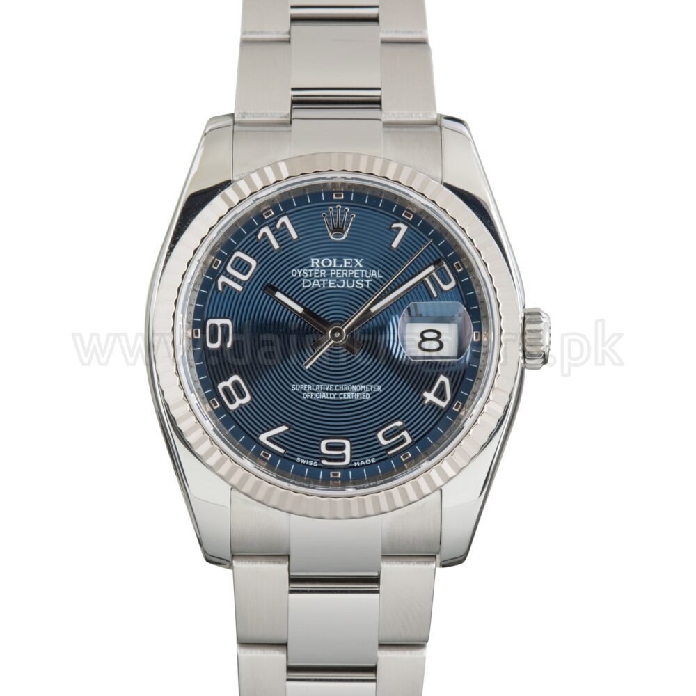 ROLEX Datejust 36 116234 Blue Dial Steel Automatic Swiss Mens