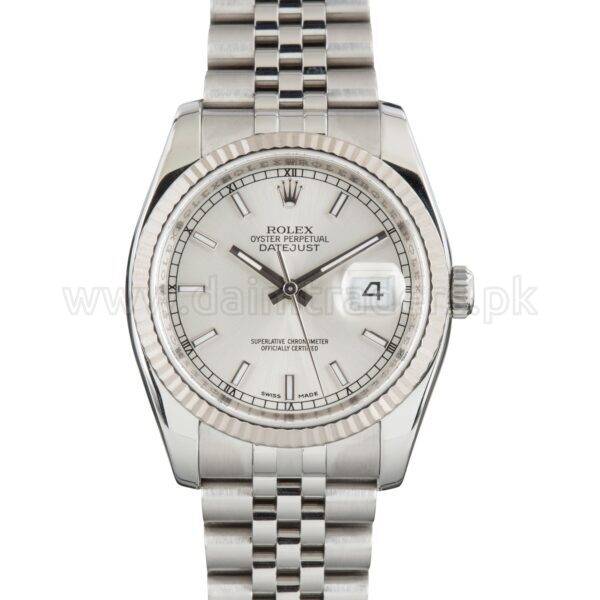 ROLEX Datejust 36 116234 Silver Dial Steel Automatic Swiss Mens