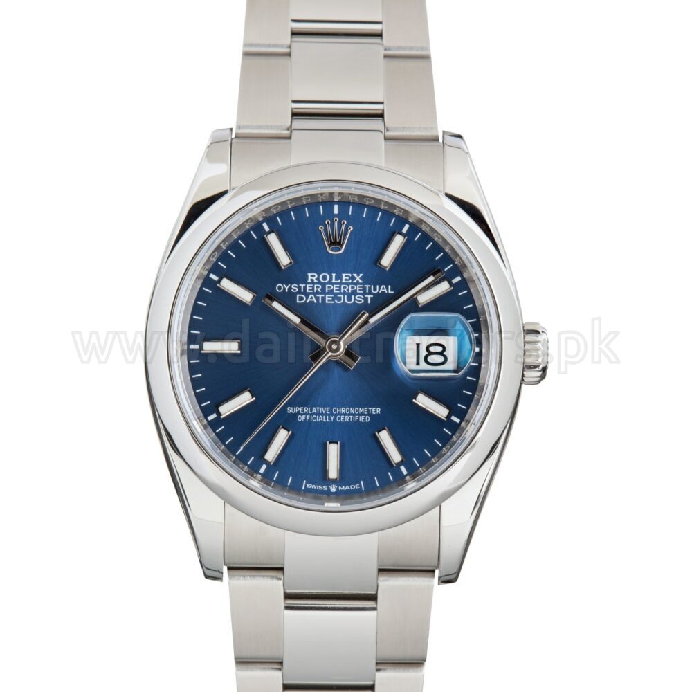 ROLEX Datejust 36 126200 Blue Dial Steel Automatic Swiss Mens