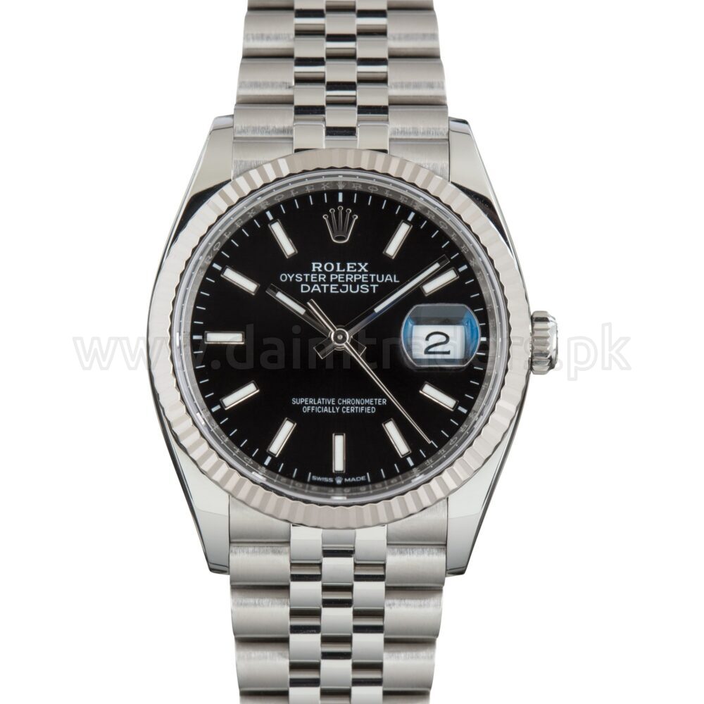 ROLEX Datejust 36 126234 Black Dial Steel Automatic Swiss Mens