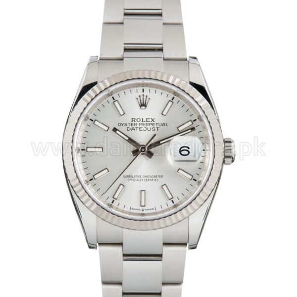 ROLEX Datejust 36 126234 Silver Dial Steel Automatic Swiss Mens