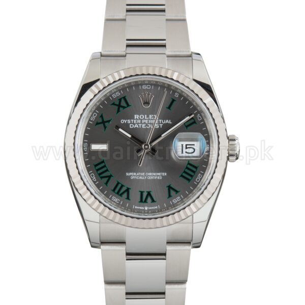 ROLEX Datejust 36 126234 Wimbledon Dial Steel Automatic Swiss Mens