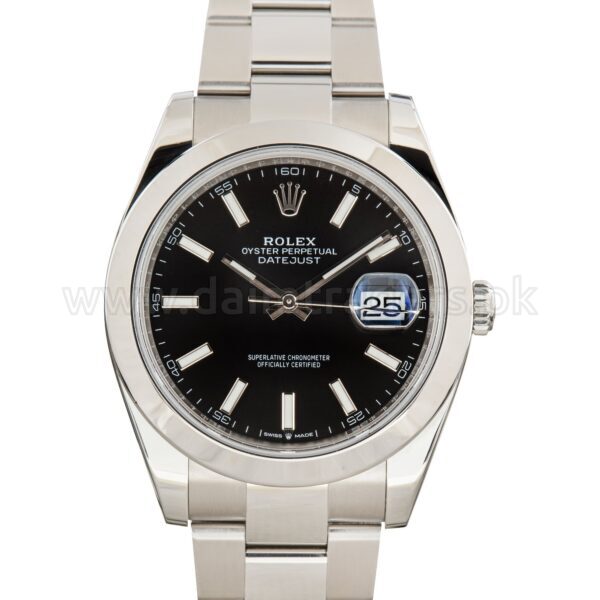 ROLEX Datejust 41 126300 Black Dial Steel Automatic Swiss Mens