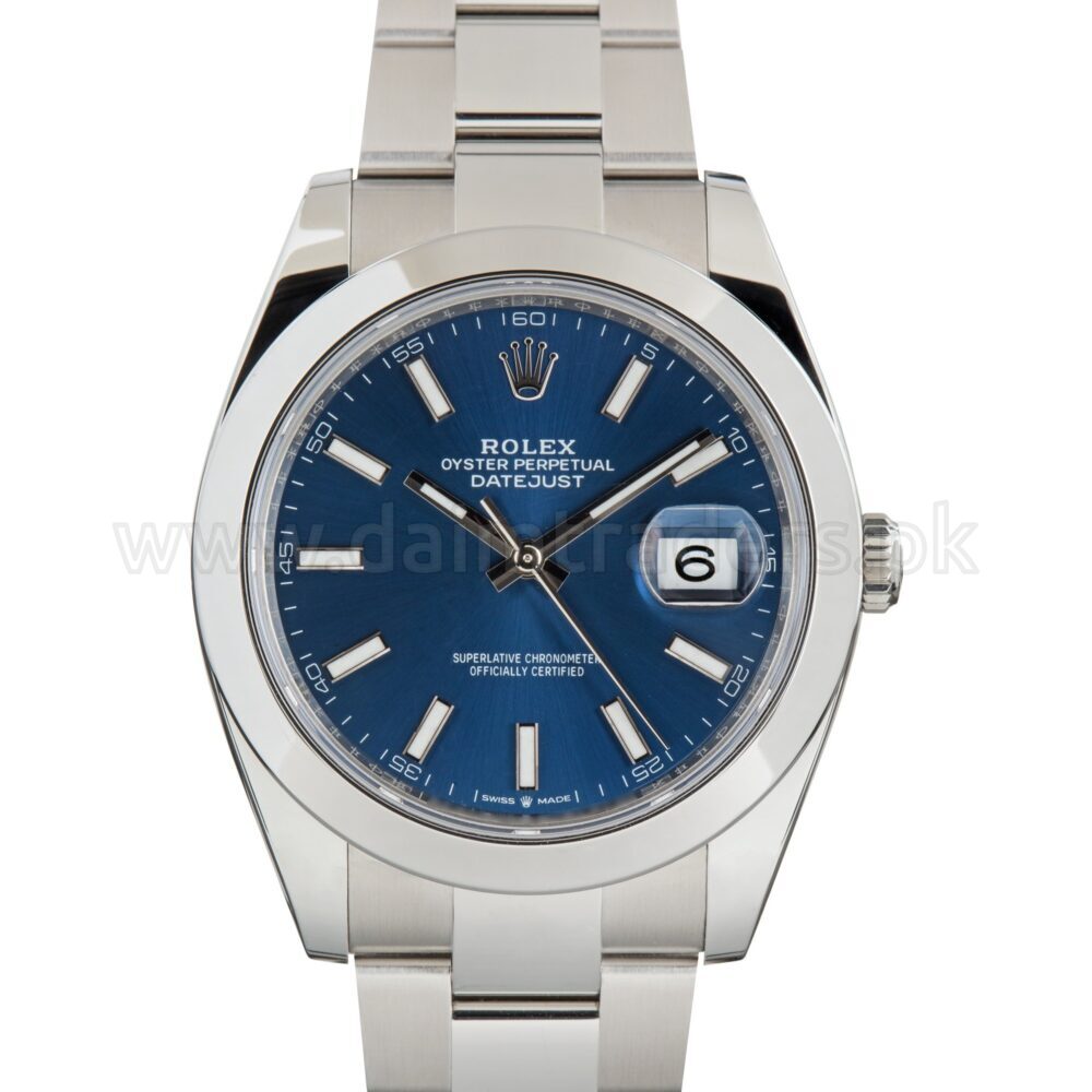 ROLEX Datejust 41 126300 Blue Dial Steel Automatic Swiss Mens