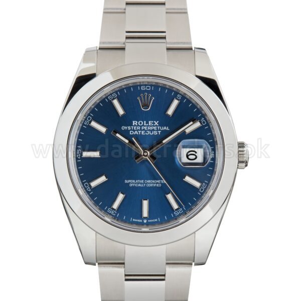 ROLEX Datejust 41 126300 Blue Dial Steel Automatic Swiss Mens