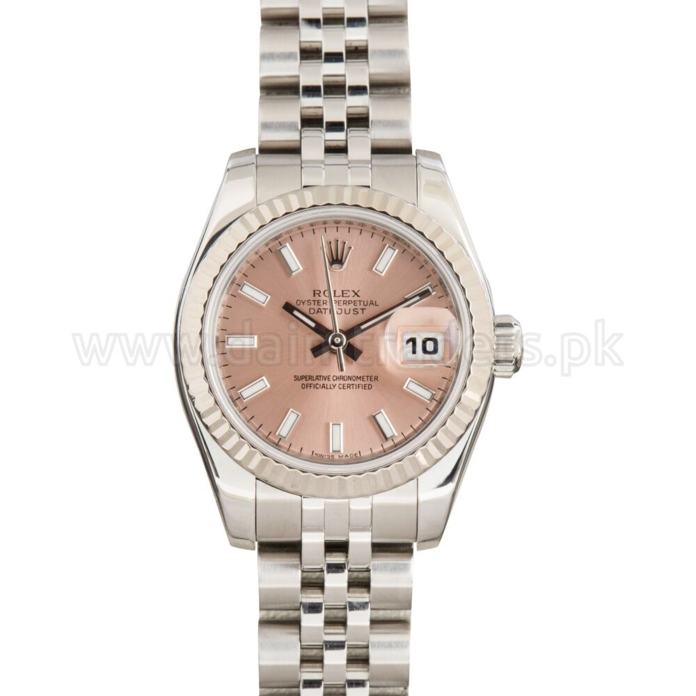 ROLEX Lady-Datejust 26 179174 Pink Dial Steel Automatic Swiss Ladies