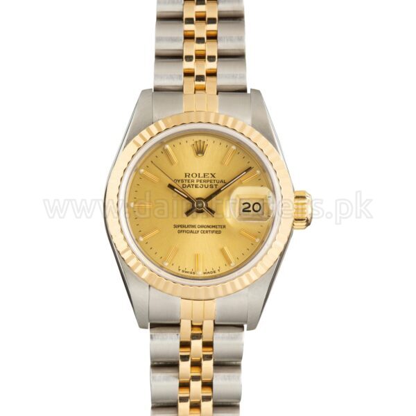 ROLEX Lady-Datejust 26 69173 Champagne Dial Two-Tone Automatic Swiss Ladies