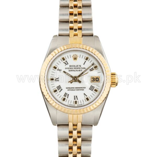 ROLEX Lady-Datejust 26 69173 White Dial Two-Tone Automatic Swiss Ladies